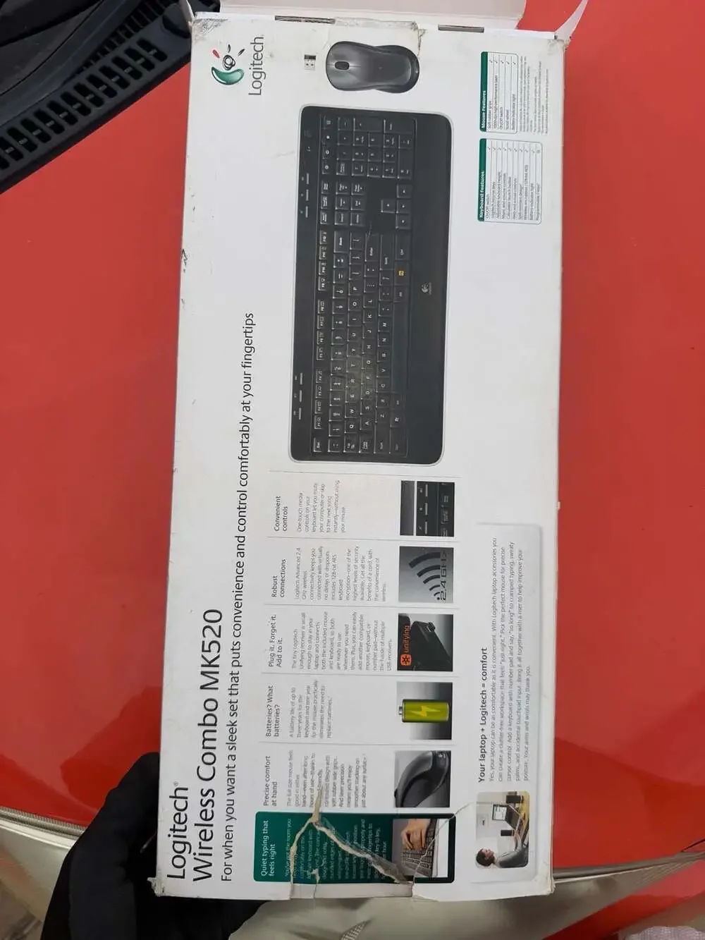 NEW Logitech Wireless Combo MK520 Keyboard and Mouse Set